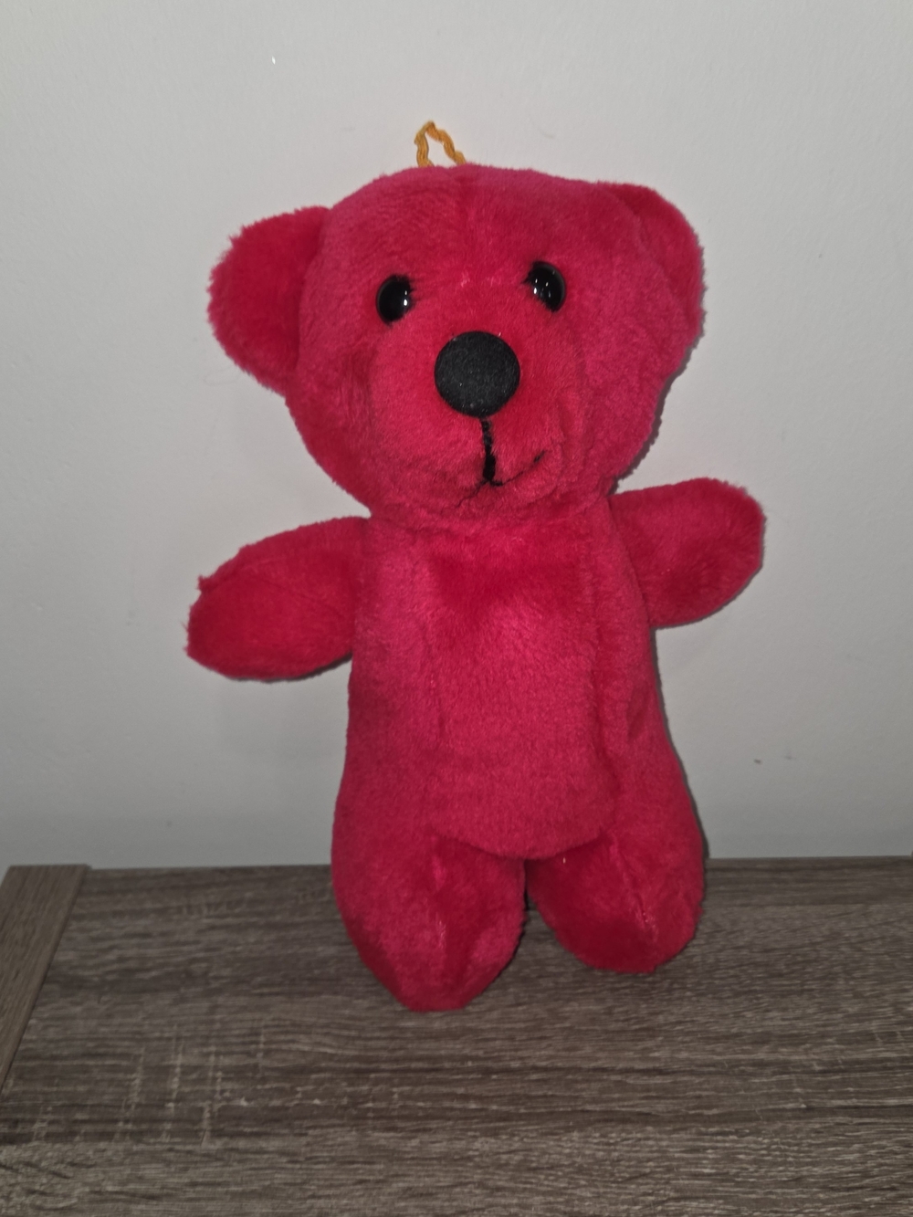 Vintage Acme Premium Supply Red Stuffed Teddy Bear Plush 1986 11" SEE DESCRIPTIO